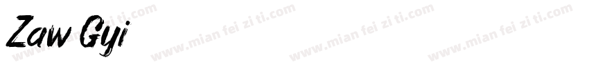 Zaw Gyi字体转换